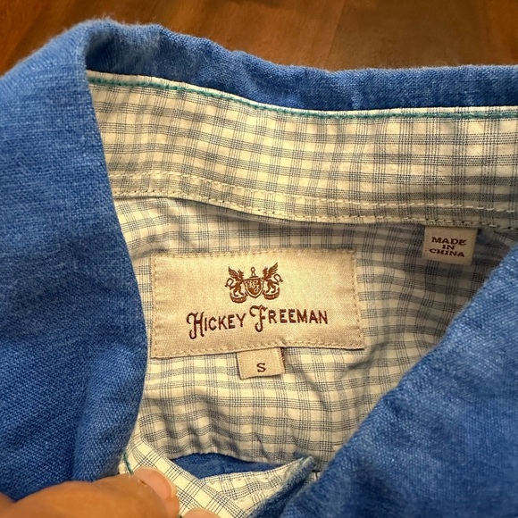 Hickey Freeman Lived In Linen Button Down Shirt - Picture 4 of 5